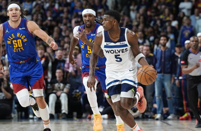 NBA Playoffs: Edwards scores 43 points, Reid erupts in 4th to help Timberwolves beat Nuggets 106-99 in Game 1