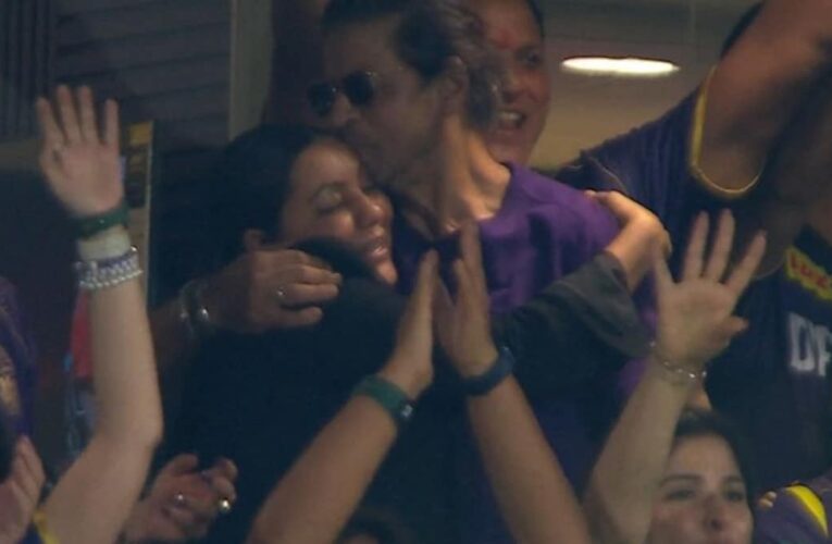 IPL 2024 Final’s Crazy Viral Moment: Shah Rukh Khan Kisses Gauri Khan As KKR Make History