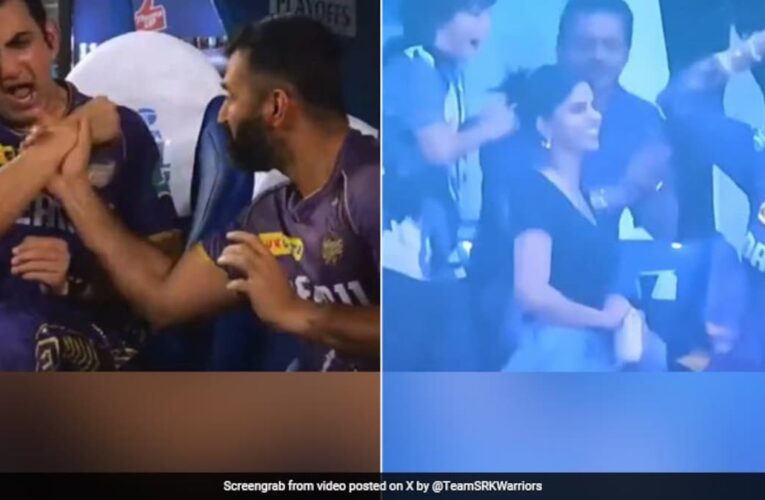 Suhana Khan, AbRam, Gautam Gambhir’s Wild Celebration As KKR Dismantle SRH In IPL 2024 Playoff. Watch