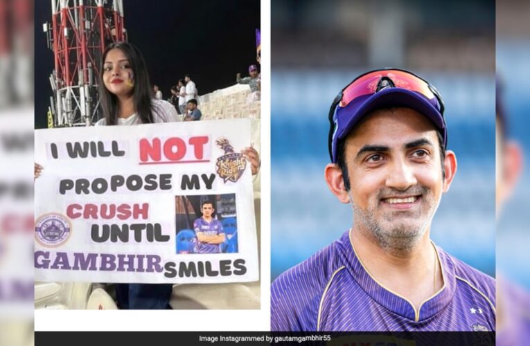 Gautam Gambhir Responds After KKR Fan Girl’s Viral Plea: “Will Not Propose…”