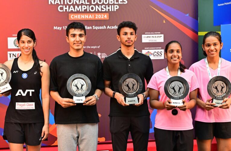 National doubles squash c’ship: Joshna-Abhay duo claims mixed doubles title