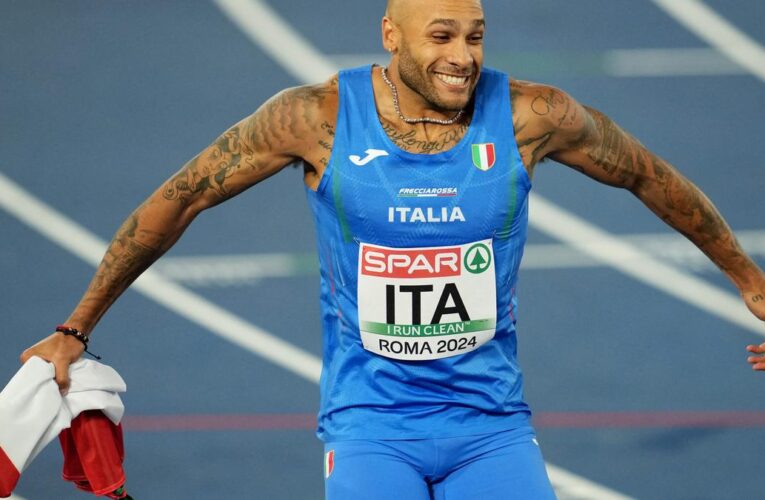 Italy’s Jacobs runs best time since Tokyo Games victory