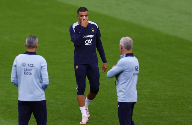 EURO 2024: Mbappe partially trains two days before France clash with Dutch