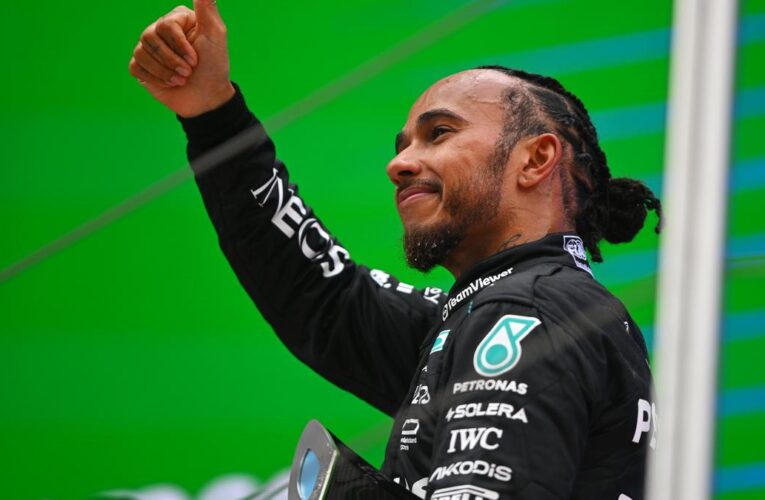 Hamilton not regretting future move to Ferrari after first podium of his final year with Mercedes