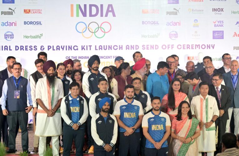 Paris Olympics bound athletes given hearty send-off by IOA