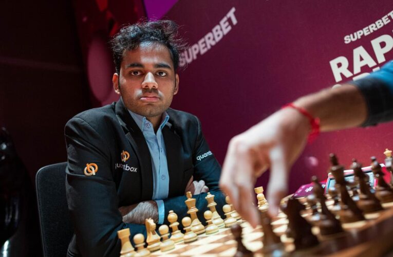 Arjun Erigaisi becomes World No. 4 in live FIDE rating list, achieves career-high 2771.0 rating