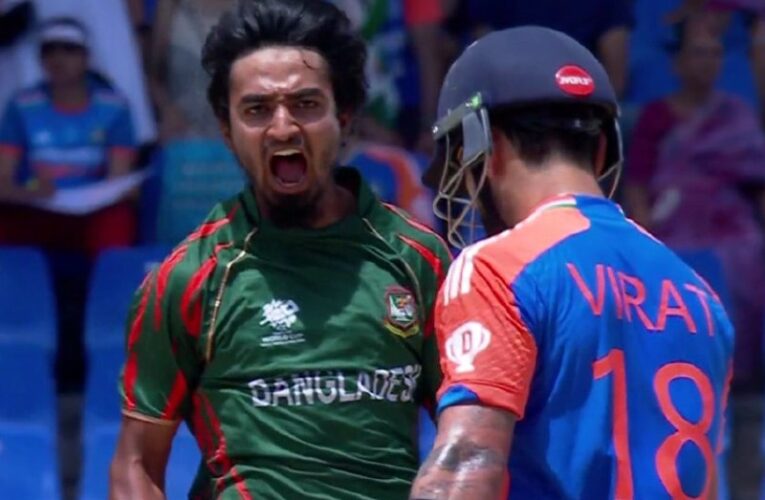 Bangladesh Pacer Gives Fiery Send-Off To Virat Kohli During Super 8 Game – Watch