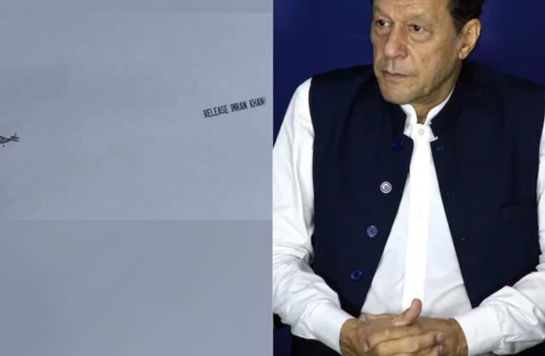 Aircraft Carrying ‘Release Imran Khan’ Message Flies Over Stadium During India vs Pakistan T20 WC Match