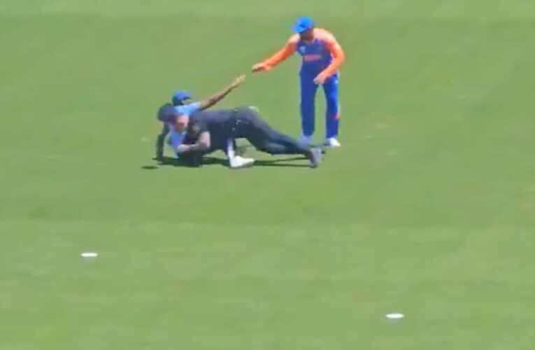 Dramatic Visuals As Rohit Sharma Faces Security Scare At T20 World Cup Warm-Up, US Police Does This
