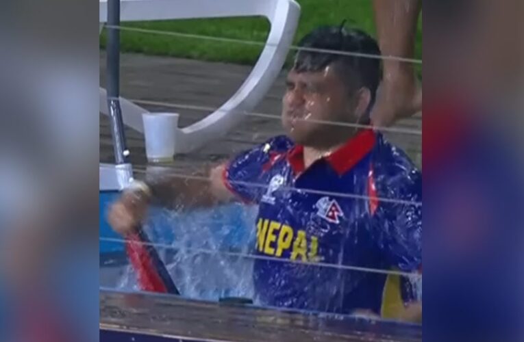 Nepal Fan Jumps Into Pool To Celebrate Bangladesh Star’s Wicket In T20 World Cup Match. Watch