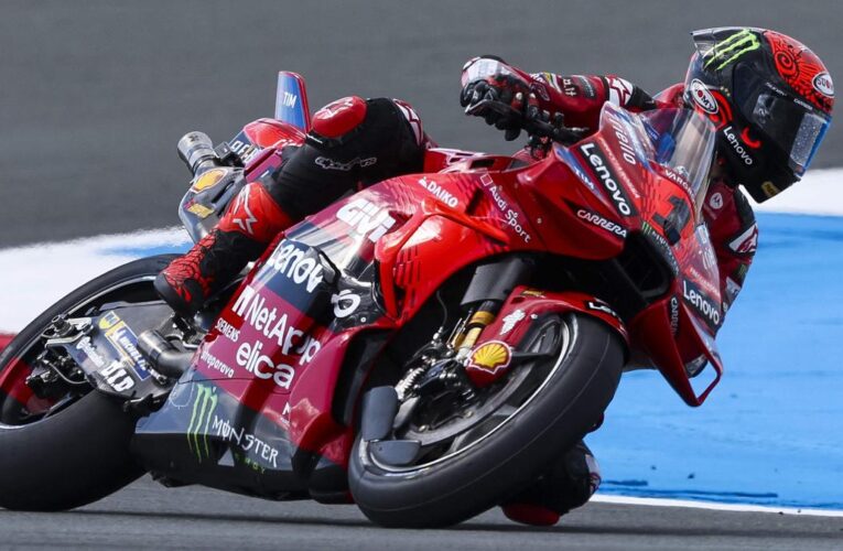 MotoGP: Ducati’s Francesco Bagnaia smashes lap record to take pole at Dutch Grand Prix