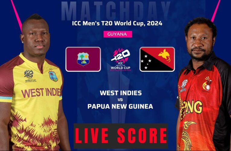 WI vs PNG Live Score, T20 World Cup 2024: West Indies wins the toss and opts to bowl; Lineups out