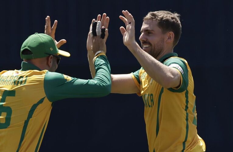 SL vs SA: Anrich Nortje records best spell by South African in T20 World Cup match