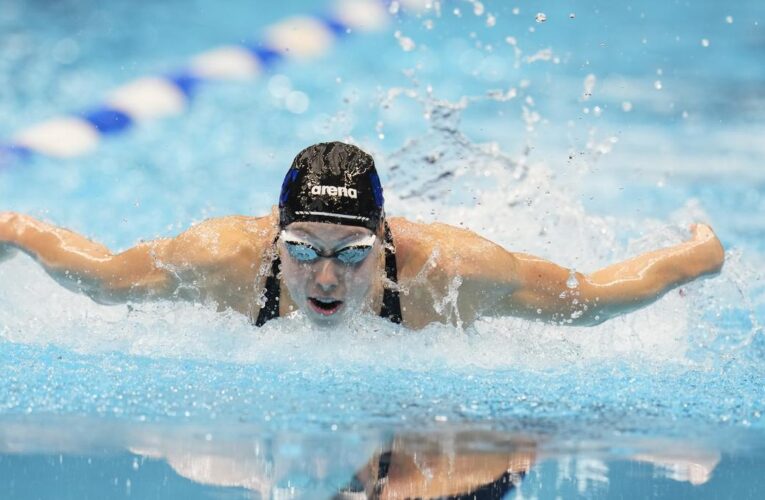 Gretchen Walsh sets 100m fly world record at the U.S. Olympic swimming trials