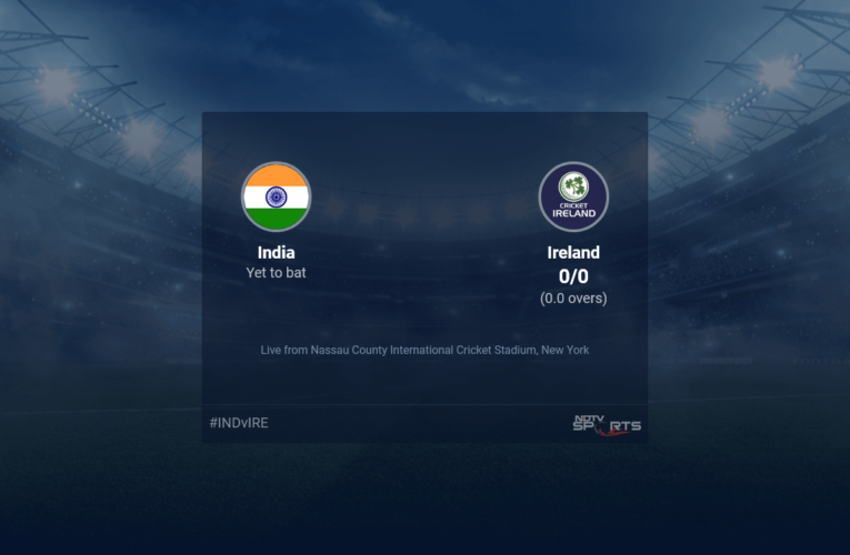 India vs Ireland live score over Match 8 T20 1 5 updates
