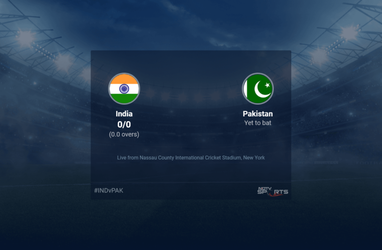 India vs Pakistan live score over Match 19 T20 1 5 updates