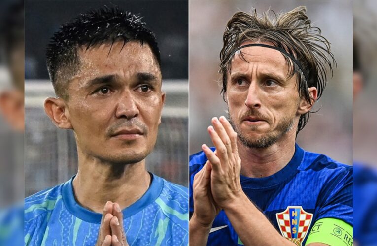 India Legend Sunil Chhetri Pays Tribute To Croatia Great Luka Modric