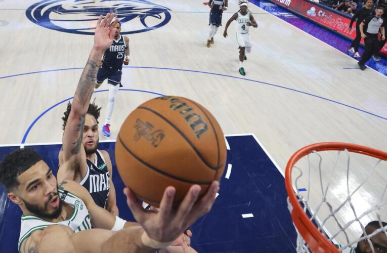 NBA Finals: Tatum, Brown help Celtics hold off Dallas rally for 106-99 win, take 3-0 lead
