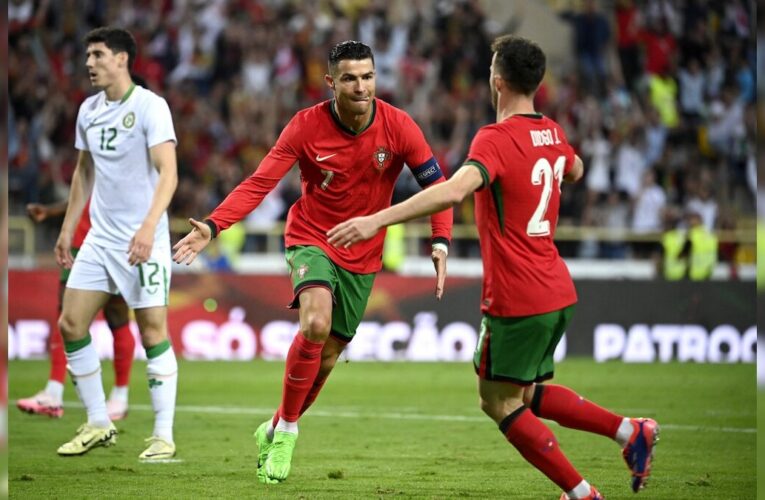 Cristiano Ronaldo Double Helps Portugal Beat Ireland In Final Euros Warm-Up