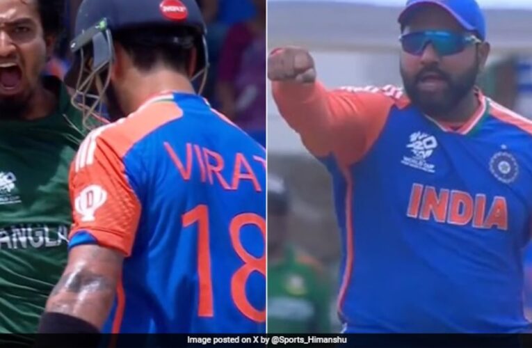 Rohit Sharma Gives It Back To Bangladesh After Fiery Send-off To Virat Kohli In T20 World Cup Game. Watch