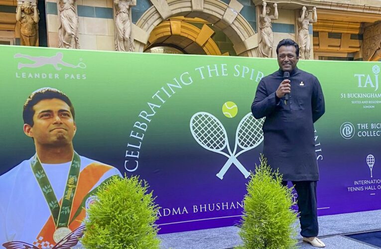 Hall of Famers Leander Paes, Vijay Amritraj and Richard Evans felicitated on sidelines of Wimbledon 2024