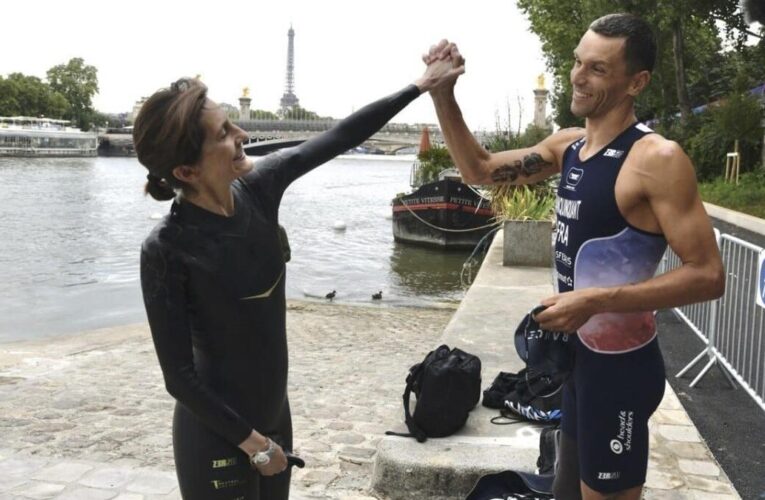 Paris Olympics: French sports minister swims in Seine ahead of swimming events