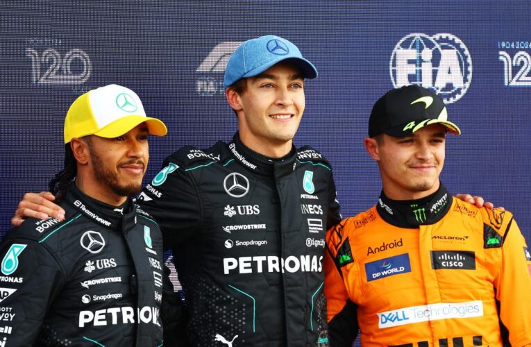 F1 British Grand Prix 2024: Russell takes pole as Mercedes shuts out front row