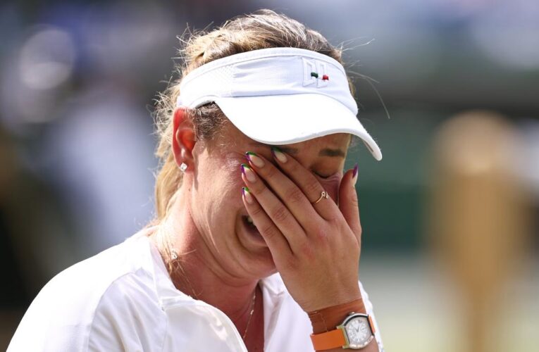 Wimbledon 2024: Tearful Vekic struggles to see any positives after heartbreaking loss to Paolini in semifinals