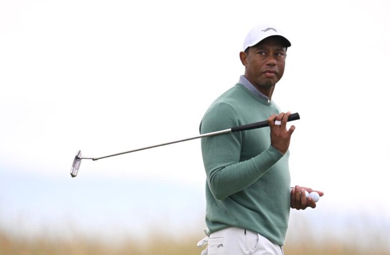 Tiger Woods plays 18 holes at Royal Troon ahead of final major of 2024