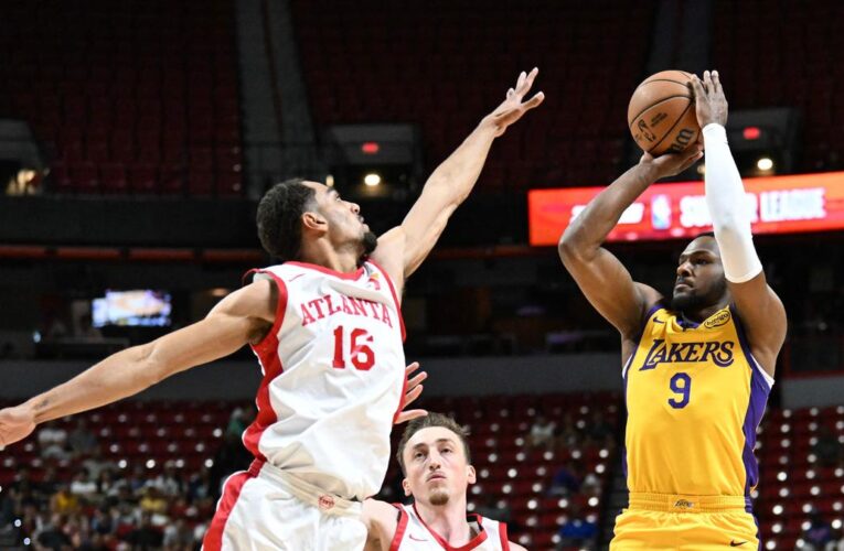 Bronny James bounces back with 12 points, Lakers top Hawks 87-86 at Summer League