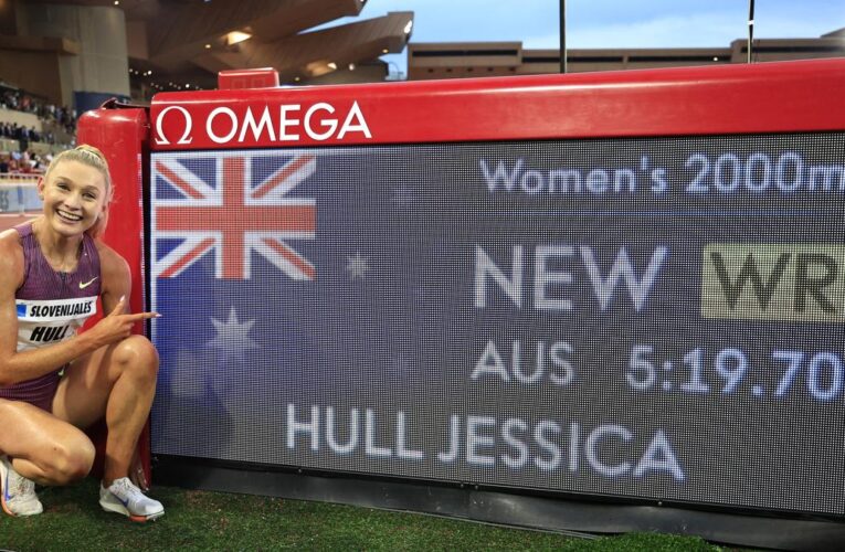 Monaco Diamond League: Australia’s Hull races to world record in rarely-contested 2,000m