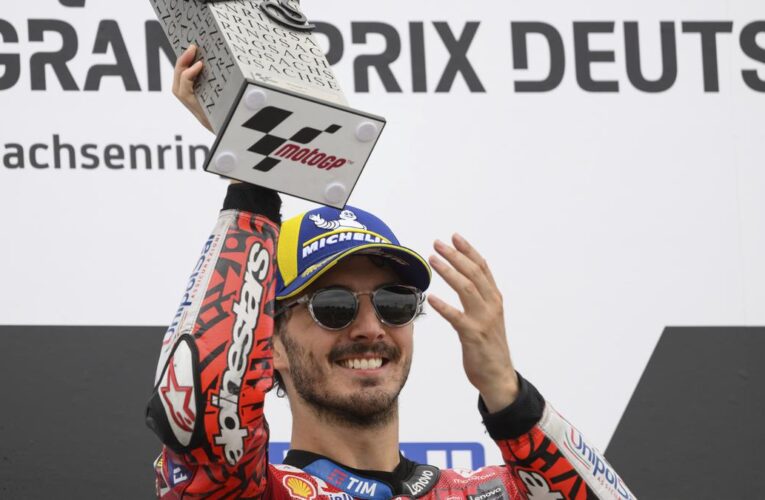 Moto GP: Bagnaia wins German Grand Prix after Martin crash, Marquez brothers on podium