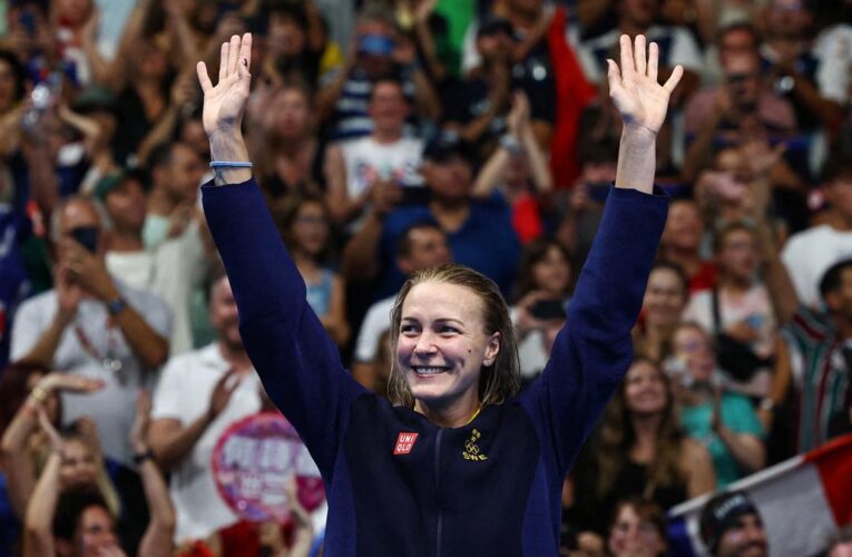 Paris 2024 Olympics: Sjostrom turns back the clock to win 100m freestyle gold