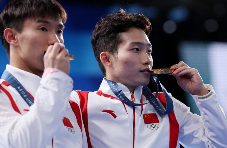 Paris 2024 Olympics: China’s Wang and Long win gold in men’s synchronised diving 3m springboard