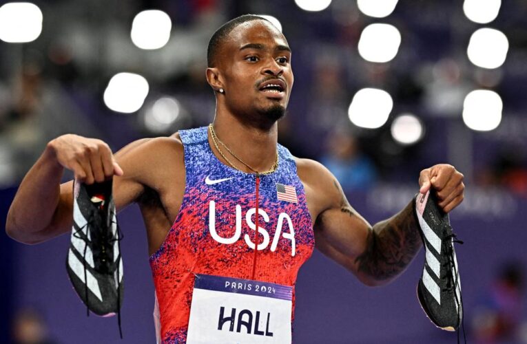 Paris 2024 Olympics: Fast-finishing Hall takes 400m gold for US