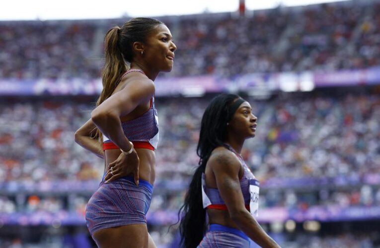 Paris 2024 Olympics: US women lead way into sprint relay final as Jamaica struggle