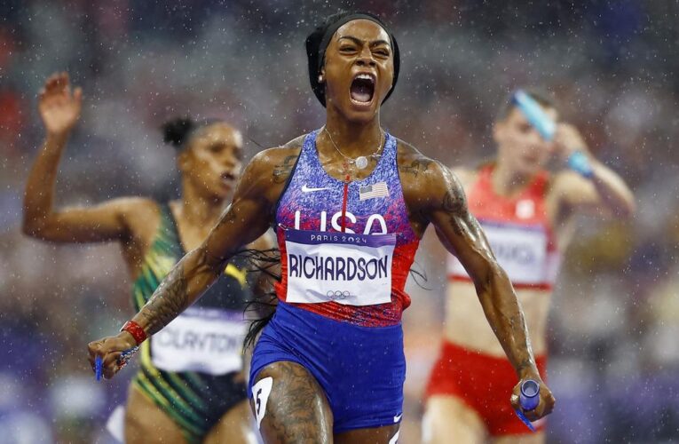 Paris 2024 Olympics: Sha’Carri Richardson shines as US wins women’s 4x100m relay gold