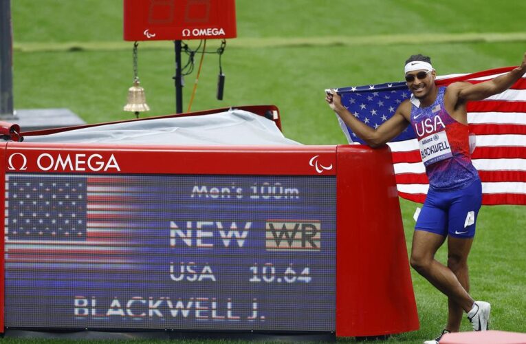 Paris Paralympics 2024: Jaydin Blackwell breaks men’s 100m T38 World Record to win gold