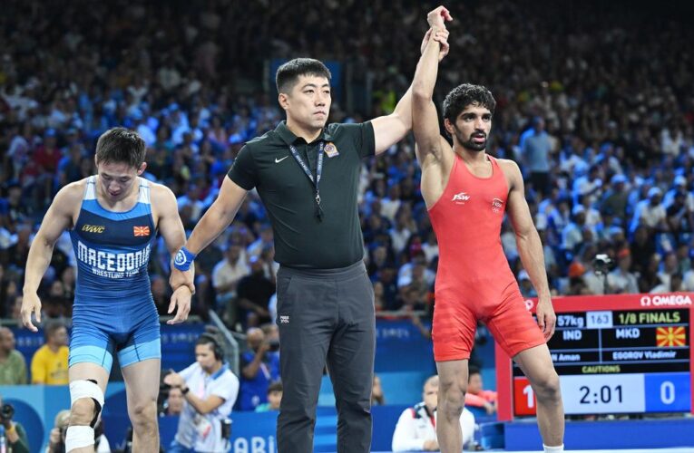 Paris 2024 Olympics: Aman Sehrawat beats Darian Doi Cruz to win bronze medal in 57kg freestyle wrestling