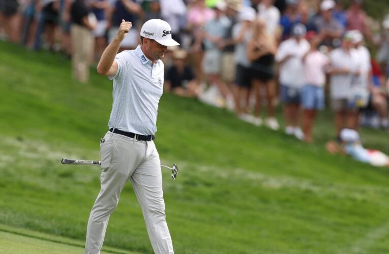 BMW Championship 2024: Keegan Bradley takes a 1-shot lead over Adam Scott