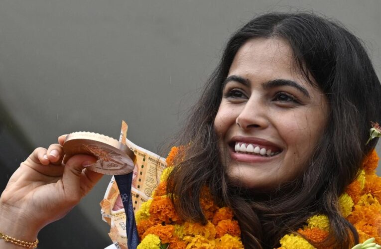 Paris 2024 Olympics: India medallists Manu Bhaker,Sarabjot and Kusale return home to warm welcome