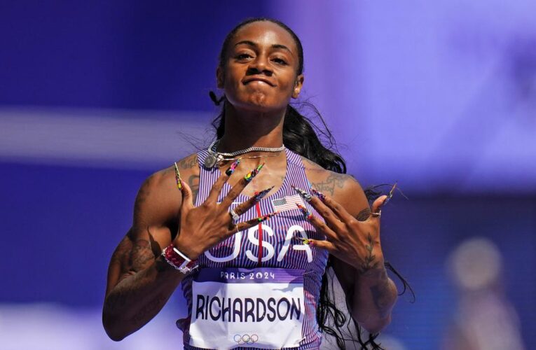 Paris 2024 Olympics: Rivals Richardson, Fraser-Pryce advance in women’s 100m