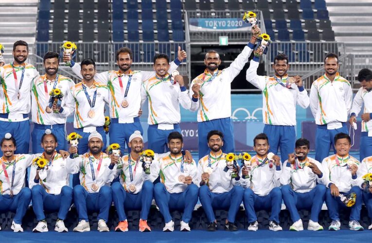 How many Olympic medals has India won in men’s hockey after the bronze medal win at Paris 2024?