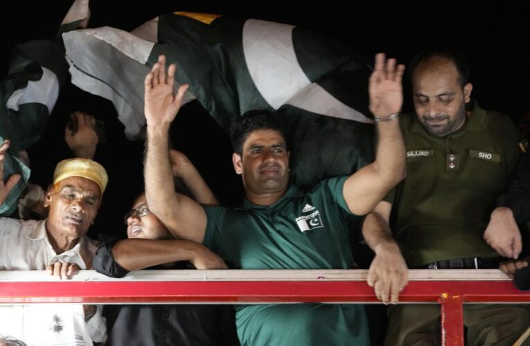 Paris 2024 Olympics: Arshad Nadeem, who won Pakistan’s first gold medal in 40 years, returns home to hero’s welcome