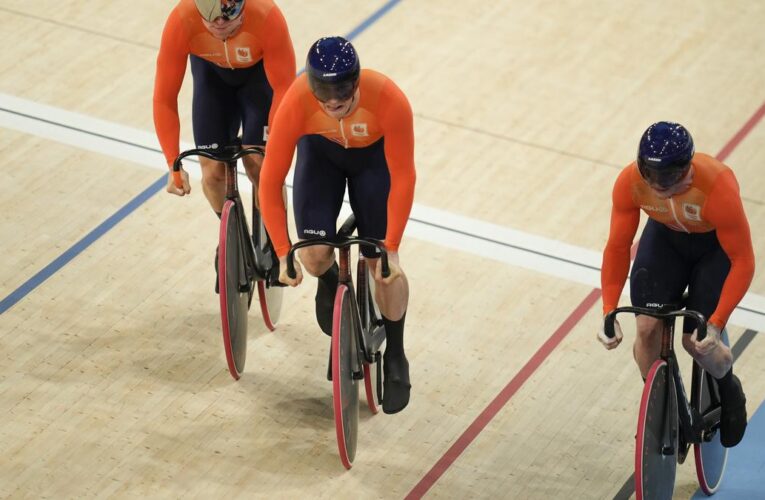 Paris 2024 Olympics: Dutch men break team sprint world record