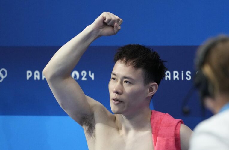 Paris 2024 Olympics: China’s Xie wins men’s three-metre springboard diving gold