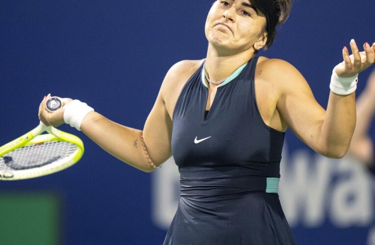 Bianca Andreescu beaten by Lesia Tsurenko in Toronto in first hard-court match of the season