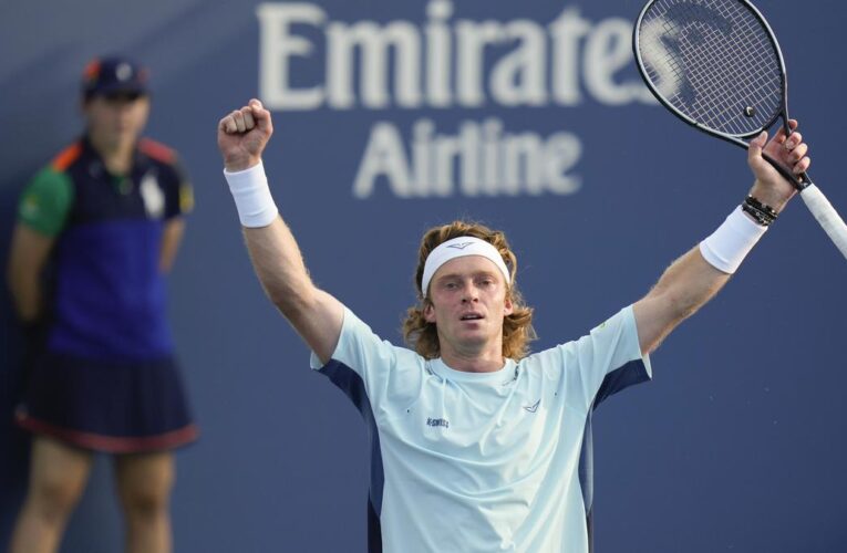 US Open 2024: Rublev fights back from two sets down to reach third round