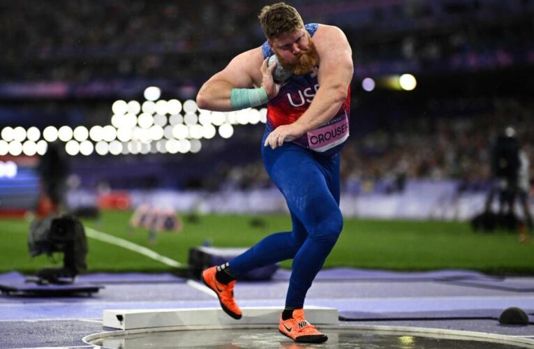 Paris 2024 Olympics: Ryan Crouser wins third consecutive Olympic gold in shot put