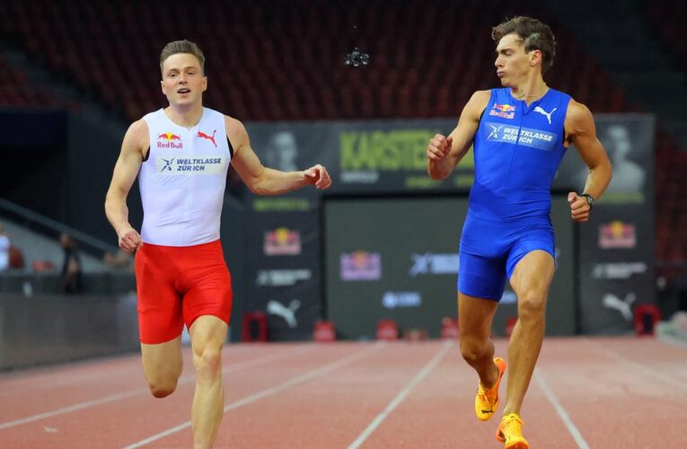 Duplantis vs Warholm 100m race: Mondo beats Karsten in exhibition sprint, clocks 10.37s timing